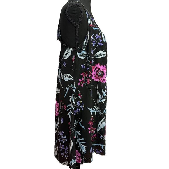 Express Babydoll Dress Medium Cutout Back Floral Cottage Core Fairy Casual - Picture 4 of 6